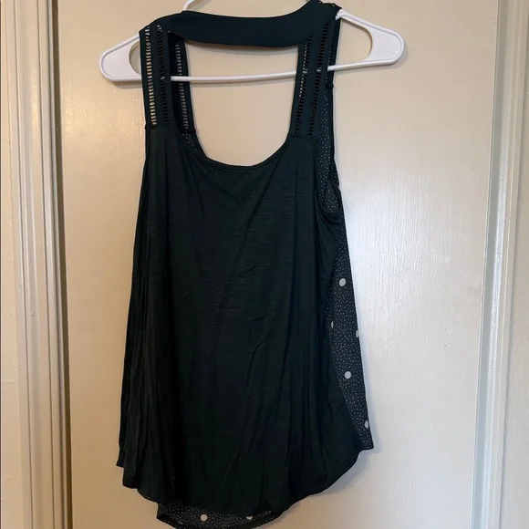 Maurices Dark Green Polka Dot Tank Top - Picture 3 of 3
